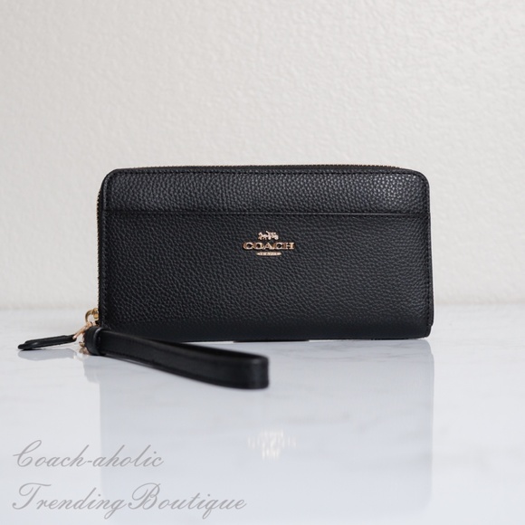 Coach Handbags - NWT Coach Leather Accordion Zip Wallet/Wristlet